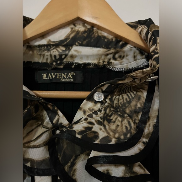 Vintage Lavena blouse top with ruffles Y2K - Picture 6 of 9